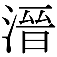 漢字の溍