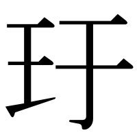 漢字の玗