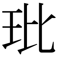 漢字の玭