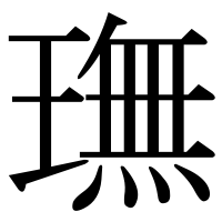 漢字の璑