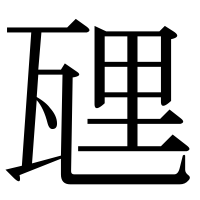 漢字の瓼