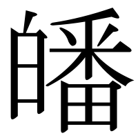 漢字の皤