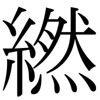 漢字の繎