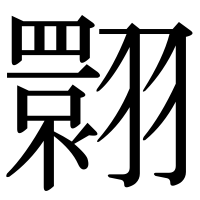 漢字の翾