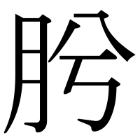 漢字の肹