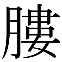 漢字の膢