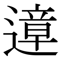 漢字の遧
