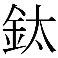漢字の鈦