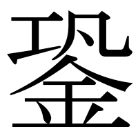 漢字の銎