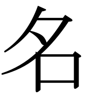 漢字の名