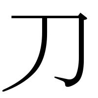 漢字の刀