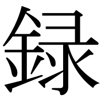漢字の録