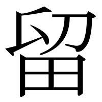 漢字の留