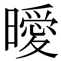 漢字の曖