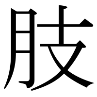 漢字の肢