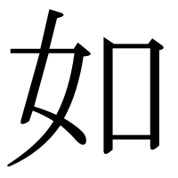 漢字の如