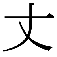 漢字の丈