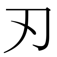 漢字の刃
