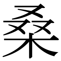 漢字の桑