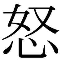 漢字の怒