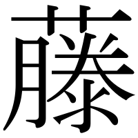 漢字の藤