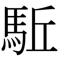 漢字の駈
