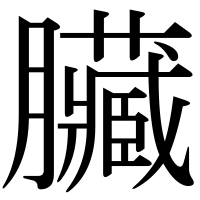 漢字の臟