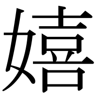 漢字の嬉
