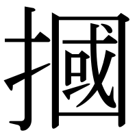 漢字の摑
