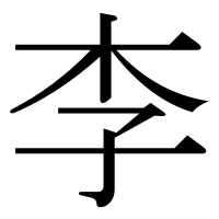 漢字の李