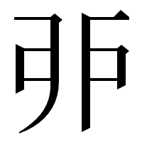 漢字の戼