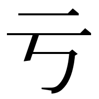 漢字の亏