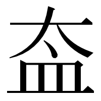 漢字の盇