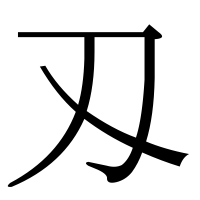 漢字の刄