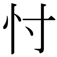 漢字の忖