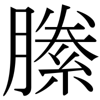 漢字の縢