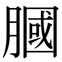 漢字の膕