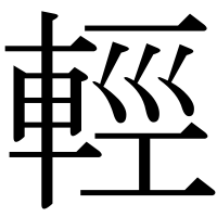 漢字の輕
