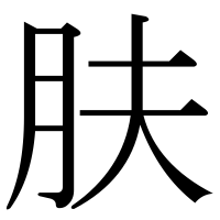 漢字の肤