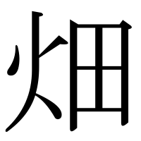 漢字の畑