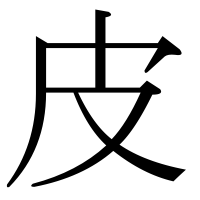 漢字の皮