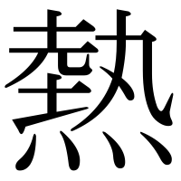 漢字の熱