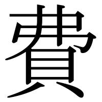 漢字の費