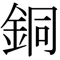漢字の銅
