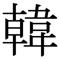 漢字の韓