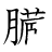 漢字「臓」の書き順13画目